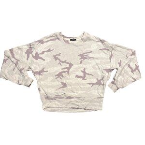 Rails Ramona‎ Sweater Stone Camo • Women's Small • Cozy Pullover
